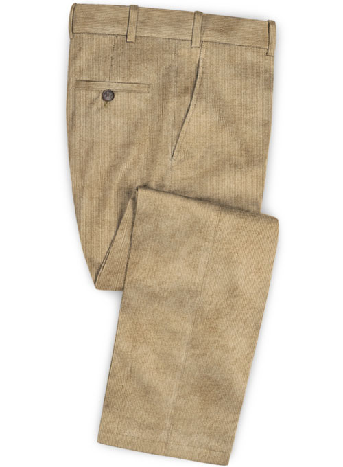 Beige Corduroy Suit