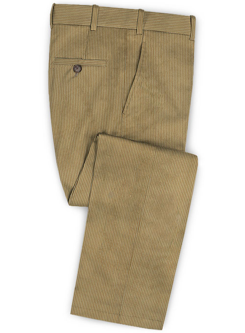 Beige Thick Corduroy Suit - Click Image to Close