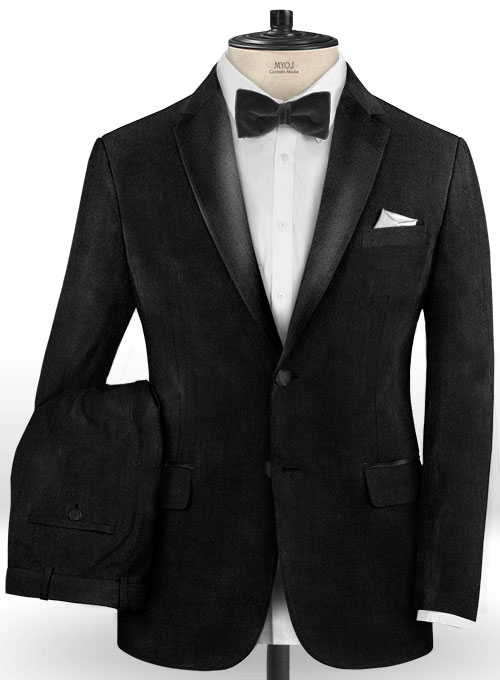 Black Velvet Tuxedo Suit