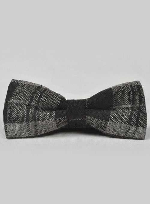 Tweed Bow - Black Scot Tweed