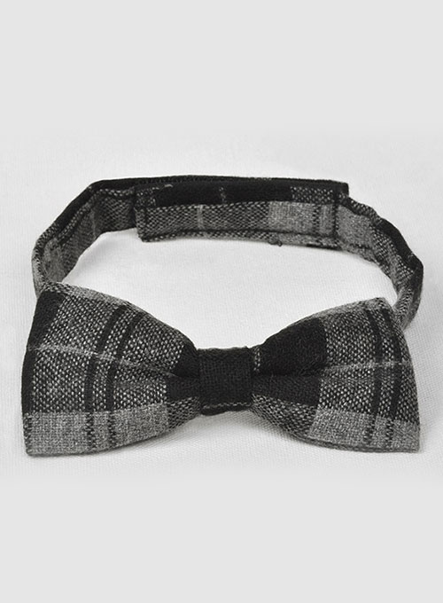 Tweed Bow - Black Scot Tweed