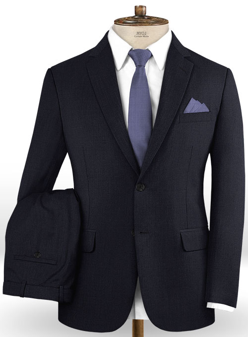 Blue Merino Wool Suit
