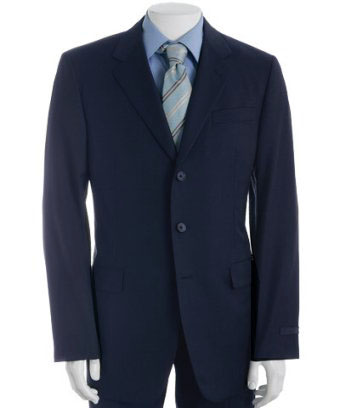 Navy Blue Merino Wool Jacket