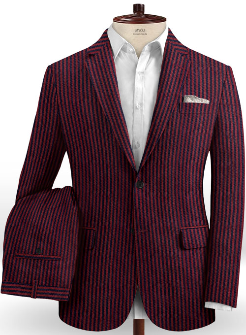 Caccioppoli Seersucker Cuniberto Suit