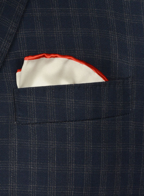 Charles Blue Checks Wool Jacket - Click Image to Close