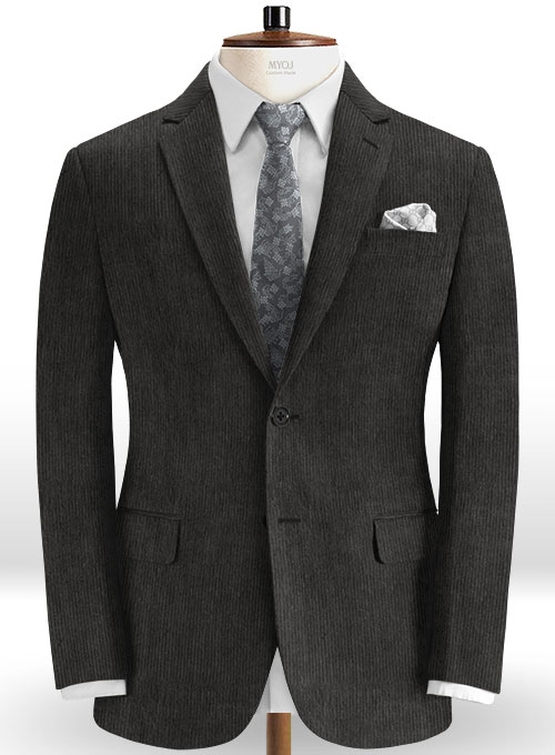 Dark Gray Corduroy Suit