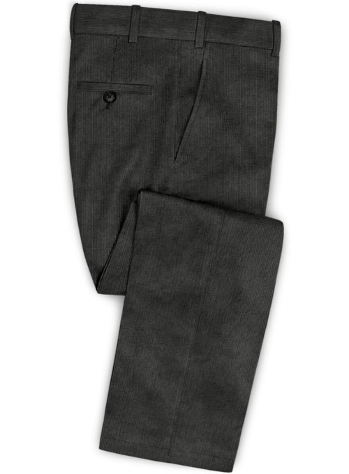 Dark Gray Corduroy Suit - Click Image to Close