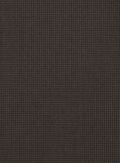 Dogtooth Wool Brown Suit