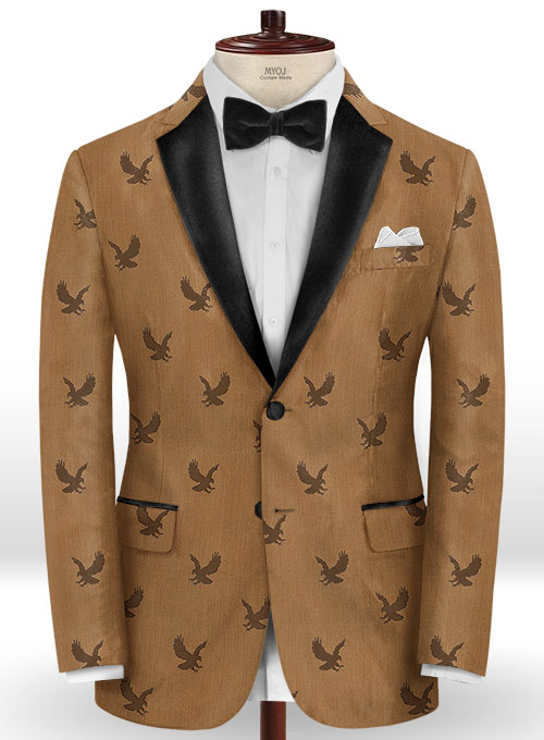 Eagle Brown Wool Tuxedo Suit - Click Image to Close