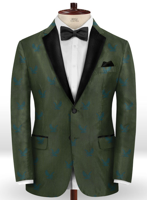 Eagle Green Wool Tuxedo Suit - Click Image to Close