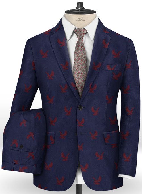 Eagle Oxford Blue Wool Suit