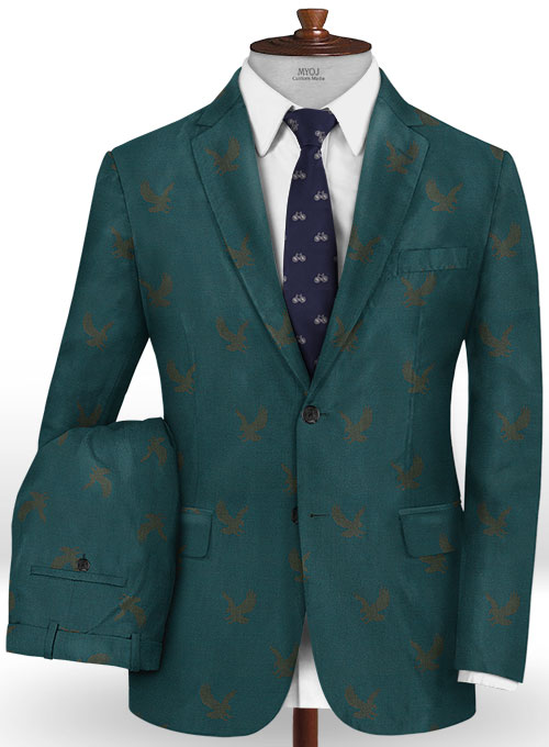 Eagle Teal Wool Suit