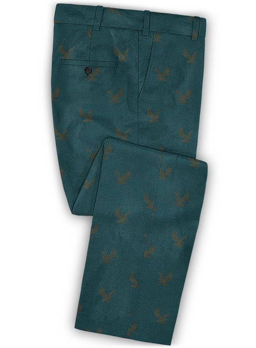 Eagle Teal Wool Tuxedo Suit - Click Image to Close
