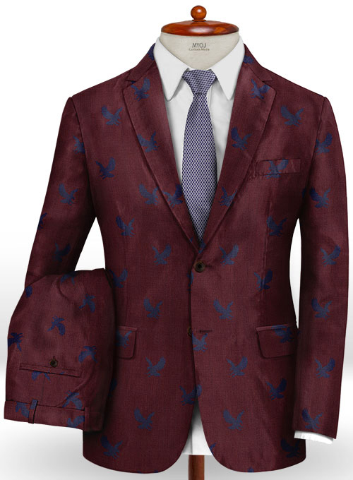 Eagle Wine Wool Suit