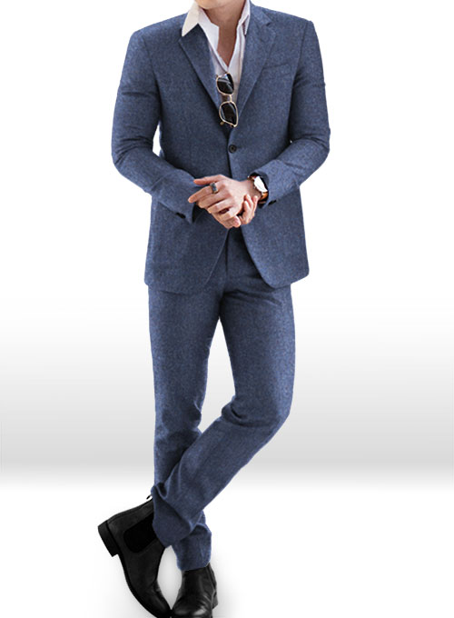 Empire Blue Tweed Suit