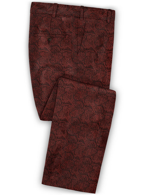 Enar Wine Wool Suit