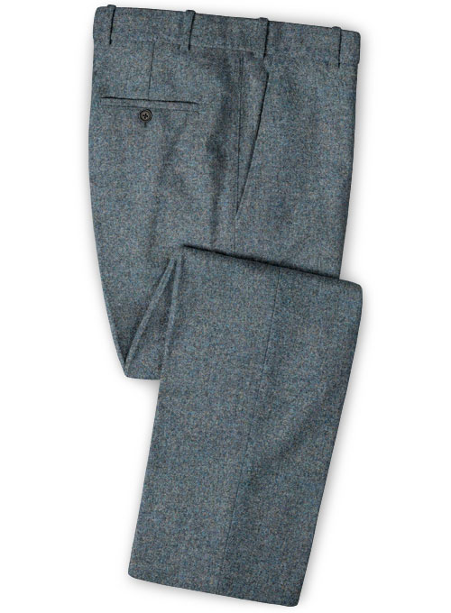 French Blue Tweed Suit