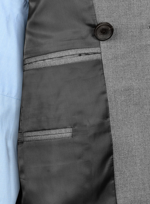 Frosted Mid Gray Terry Rayon Overstyle Jacket