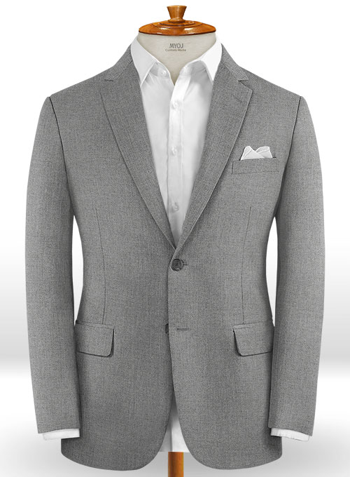 Frosted Mid Gray Terry Rayon Suit