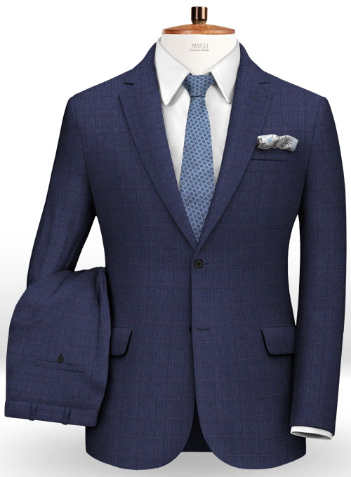 Glen Wool Blue Suit