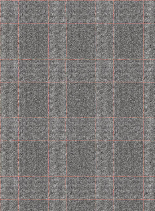 Gray Mont Checks Flannel Wool Suit - Click Image to Close