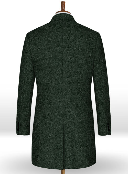 Green Heavy Tweed Overcoat