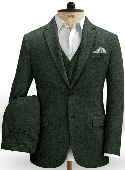 Green Heavy Tweed Suit