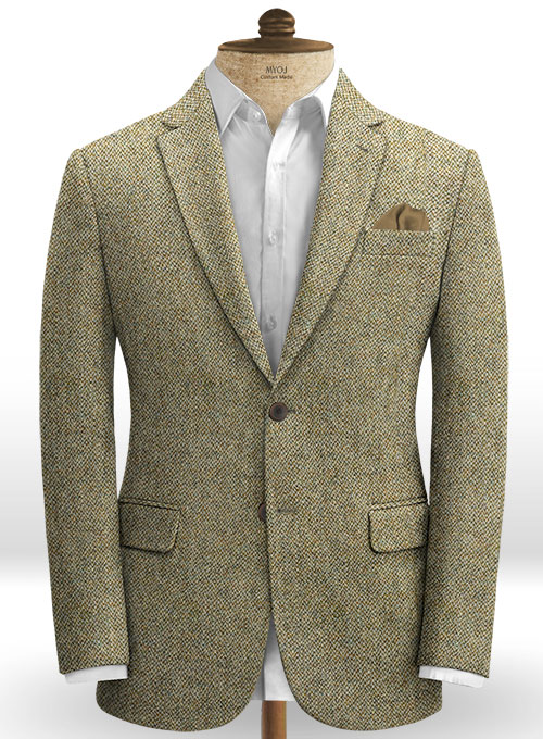 Harris Tweed Barley Brown Suit - Click Image to Close