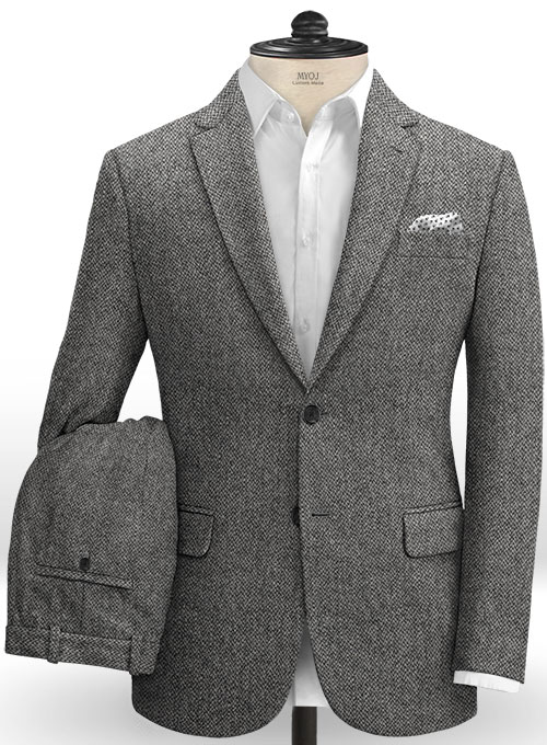 Harris Tweed Barley Gray Suit