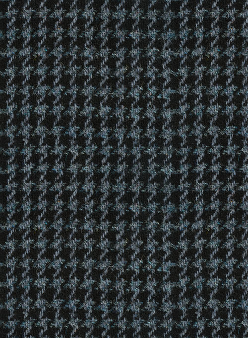 Harris Tweed Houndstooth Blue Suit - Click Image to Close