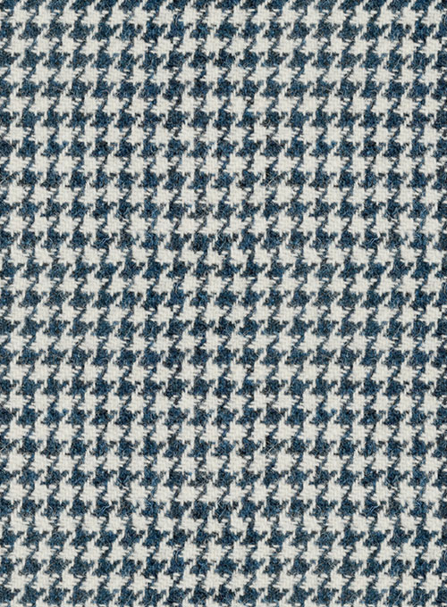 Harris Tweed Houndstooth Indi Blue Suit - Click Image to Close