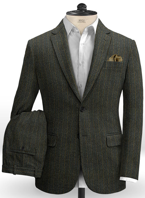 Harris Tweed Melange Stripe Suit