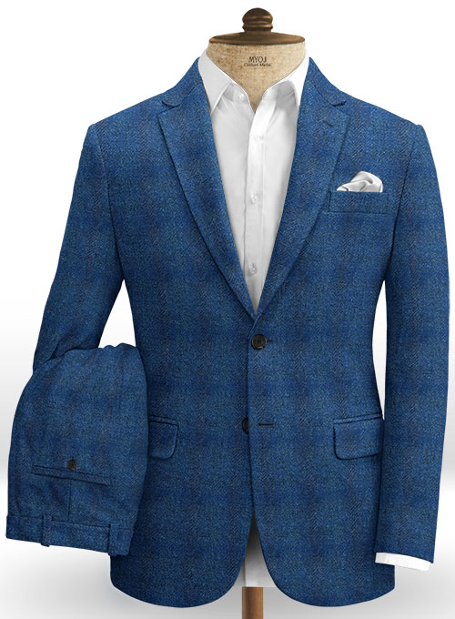 Harris Tweed Scot Blue Suit