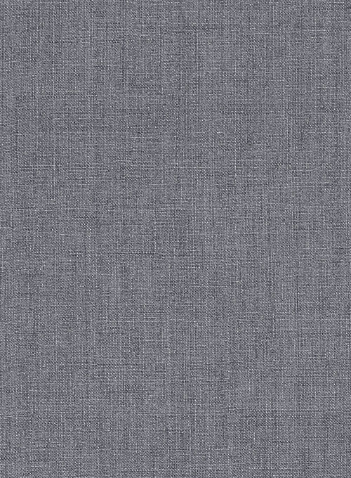 Italian Khyber Gray Blue Linen Suit