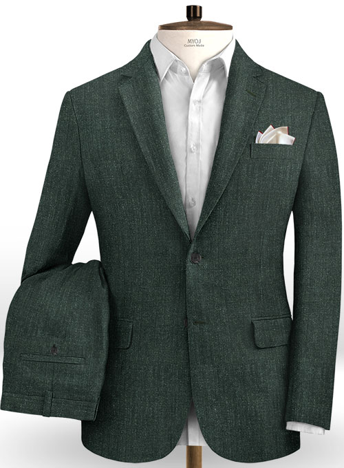 Italian Linen Spezia Green Suit