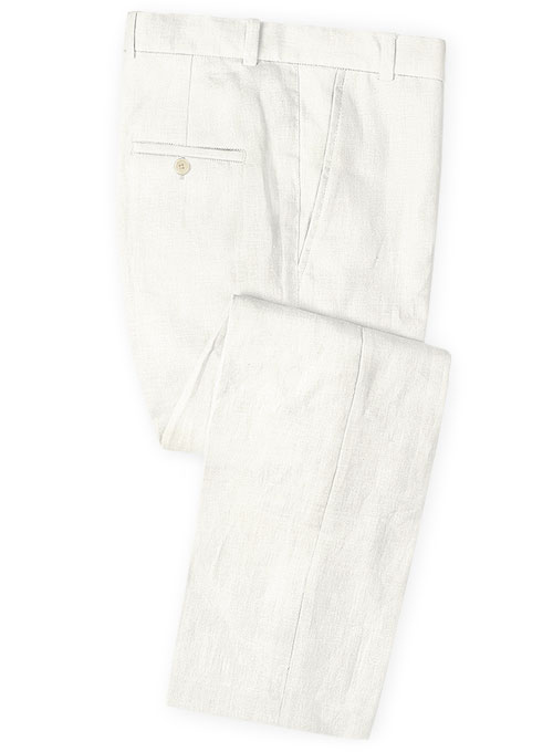 Italian Tropic Cream Linen Suit - Click Image to Close