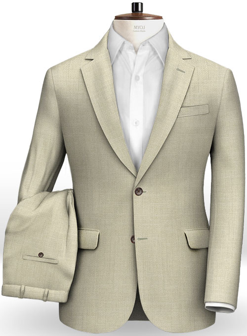 Italian Prima Beige Linen Suit