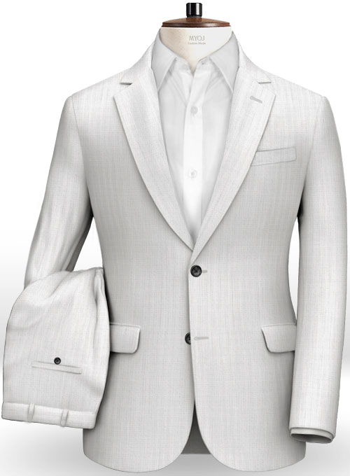 Italian White Prince Linen Suit