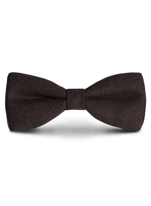 Italian Flannel Wool Bow - Wine