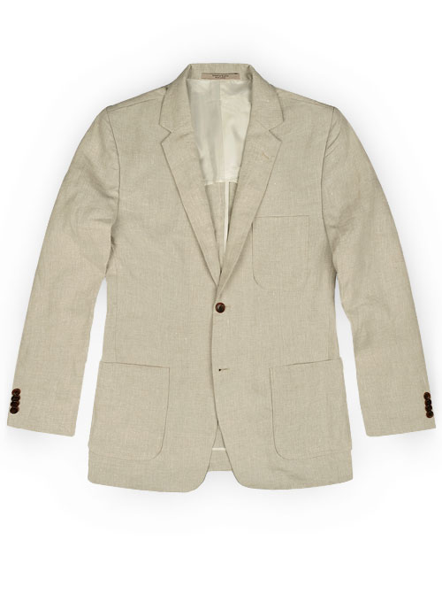 Italian Meadow Unstructured Linen Jacket - Click Image to Close