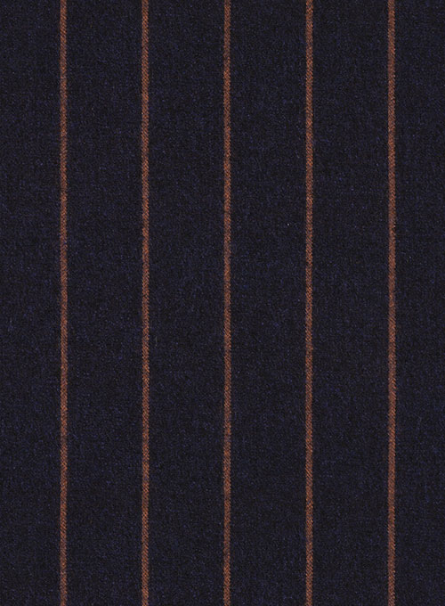 Jail Dark Blue Flannel Wool Suit