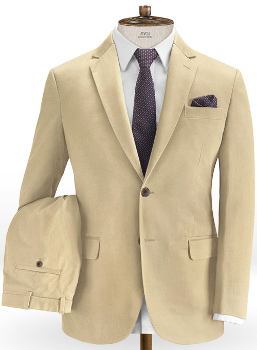 Khaki Fine Twill Suit