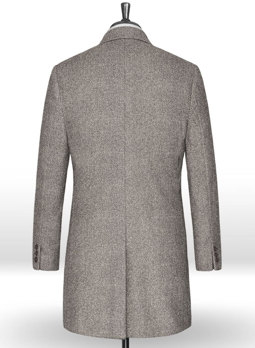 Light Weight Brown Tweed Overcoat