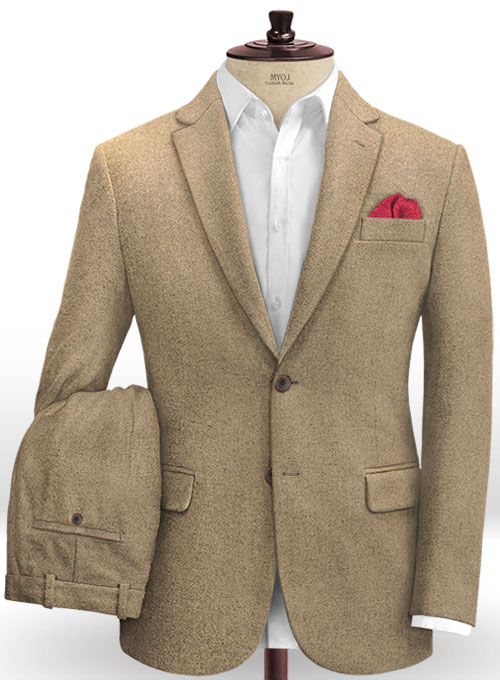 Light Weight Light Brown Tweed Suit