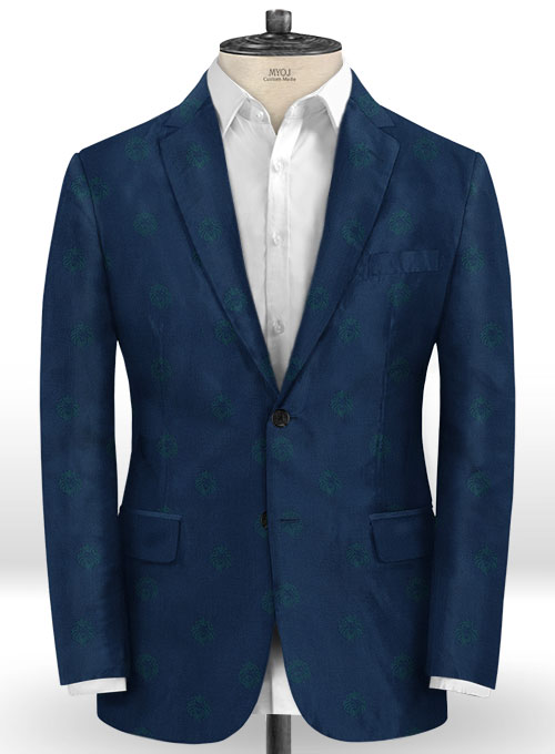 Lion Prussian Blue Wool Suit - Click Image to Close