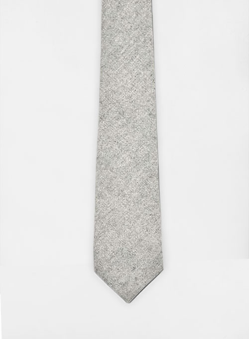Tweed Tie - Light Gray