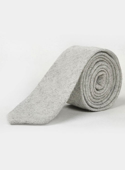Tweed Tie - Light Gray