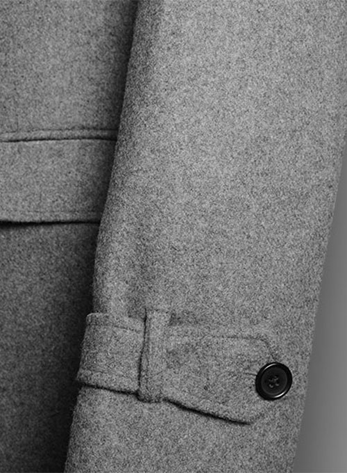 Plain Gray Tweed Overstyle Jacket - Click Image to Close