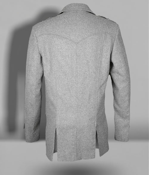 Plain Gray Tweed Overstyle Jacket