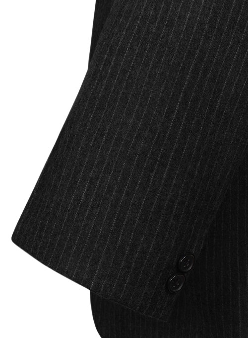 Light Weight Black Stripe Tweed Suit